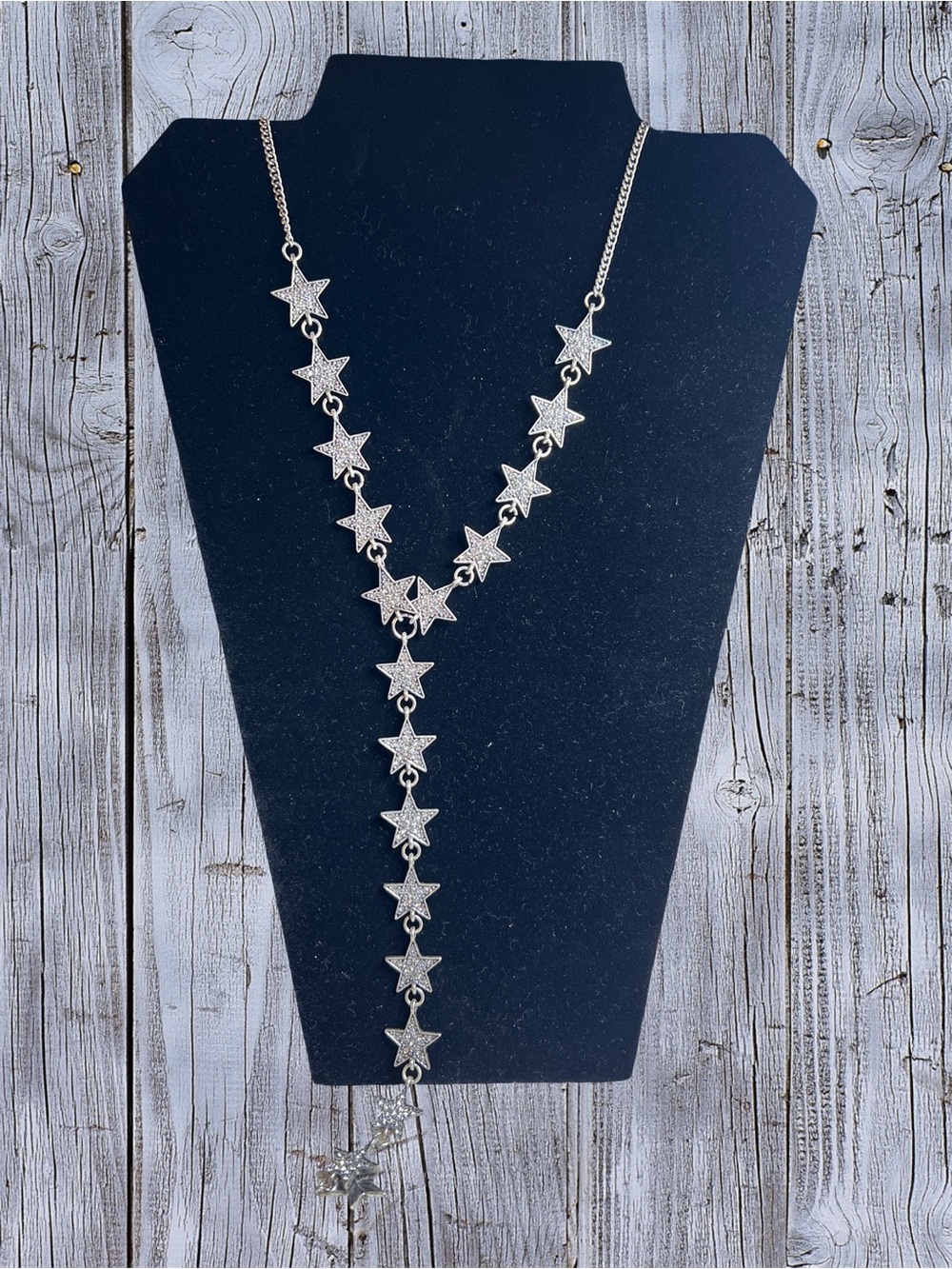 Miranda Lambert Idyllwind Lariat Star In The Night Drop Silver Tone Necklace